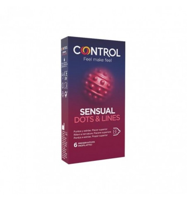 Control Sensual Dots&lines 6pz