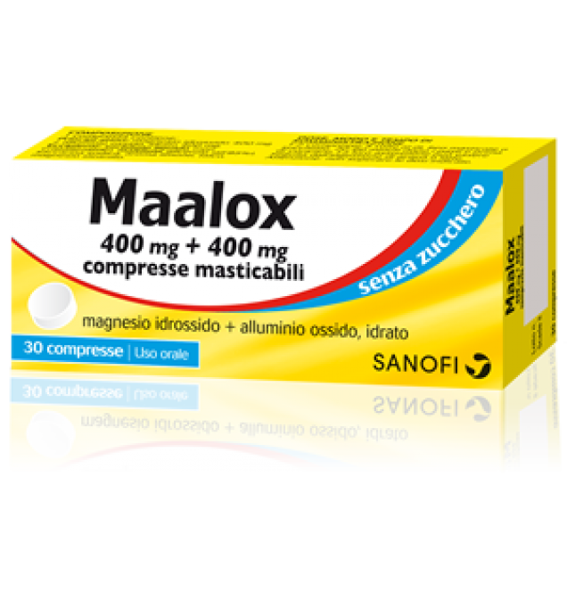 Maalox*s/z 30cpr Mast400+400mg